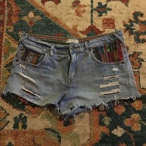 ☮️FREE PEOPLE Jean Shorts— Sz 30/10